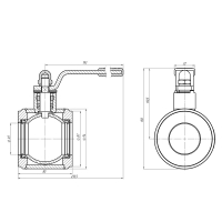Кран шаровой DN 50 PN 1,6 МПа