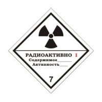 КЛАСС 7. Радиоактивные материалы. Категория I