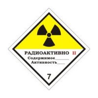 КЛАСС 7. Радиоактивные материалы. Категория II